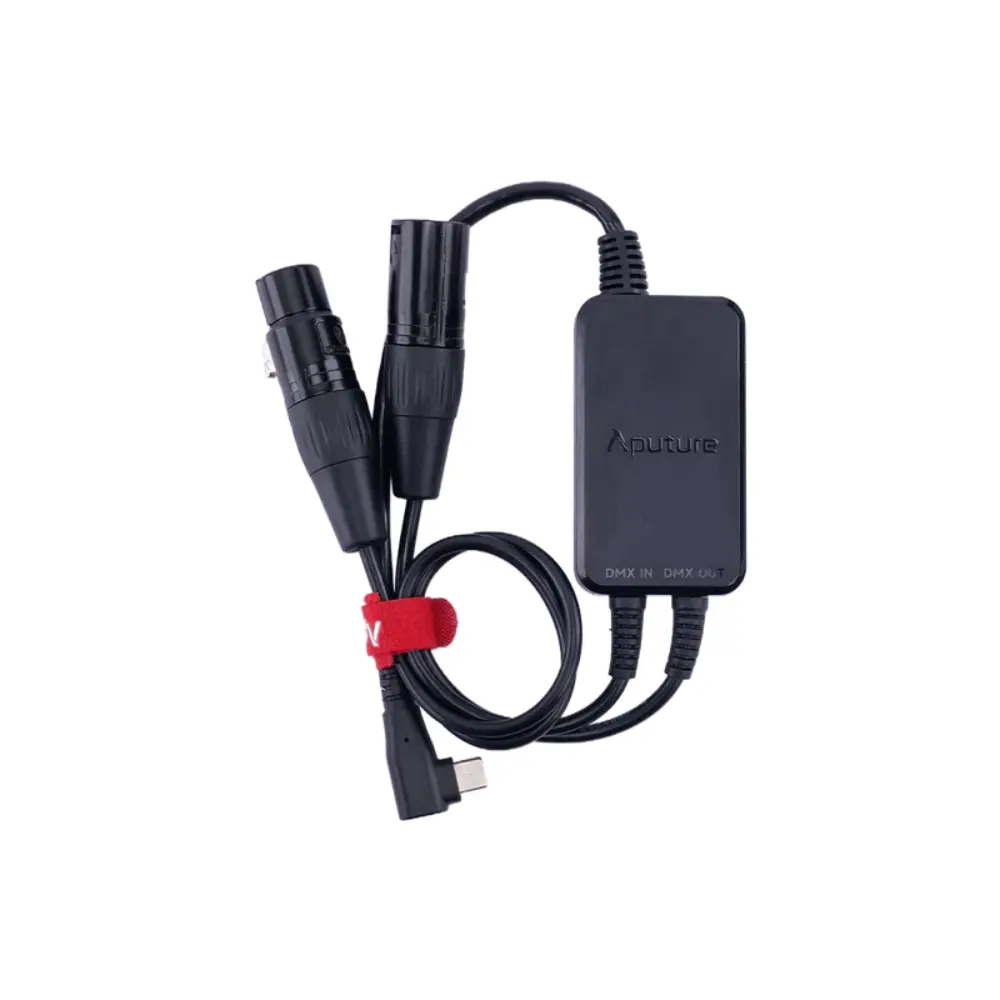Aputure Active USB-C to 5-Pin DMX In & Out Adapter