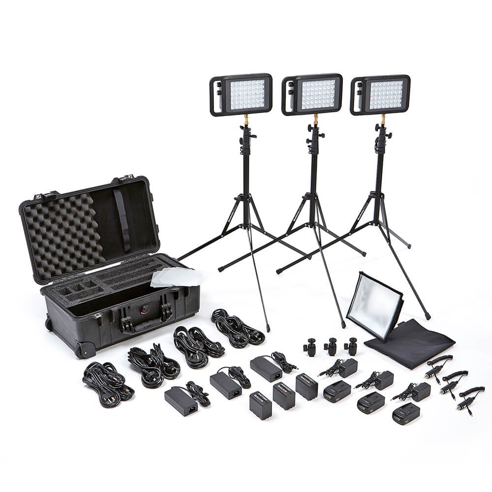 Litepanels Lykos+ BiColor Flight Kit with Battery Bundle - US