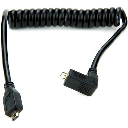 [AT-ATOMCAB005] ATOMOS Coiled Right-Angle MICRO to Micro HDMI Cable